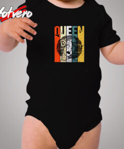 Afro Black Queen Cozy Baby Onesies