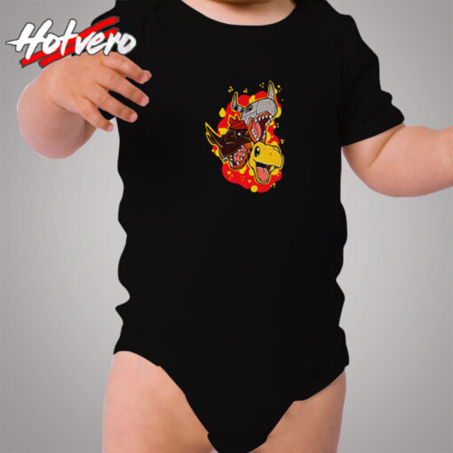 Agumon Evolution Digimon Cozy Baby Onesies