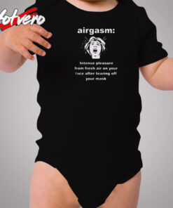 Airgasm Funny Mask Freedom Cozy Baby Onesies