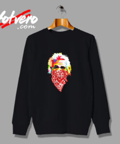 Albert Einstein Bandana Urban Sweatshirt