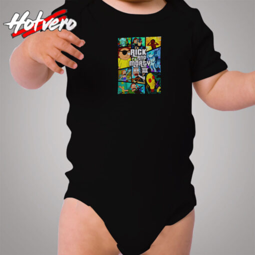 All Seasons Rick & Morty Mash Up Cozy Baby Onesies