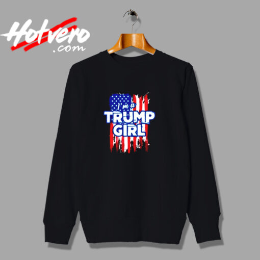 American Flag I’m A Trump Girl Urban Sweatshirt