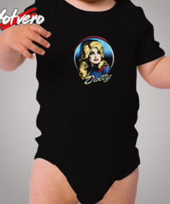 American Singer Dolly Parton Western Cozy Baby Onesies