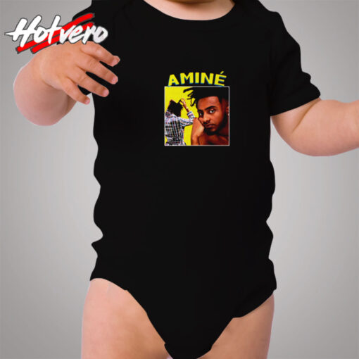 Amine Vintage 90s Homage Retro Rapper Cozy Baby Onesies