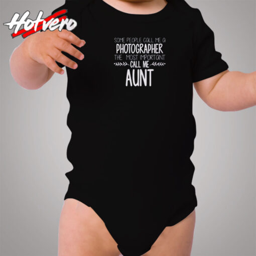 Aunt Photographer Cozy Baby Onesies