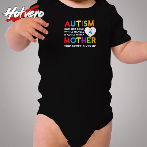 Autism Does Not Come Cozy Baby Onesies