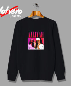 Awesome Vintage Retro Aaliyah 90s Rapper Urban Sweatshirt