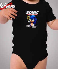 Baby Sonic The Hedgehog Movie Cozy Baby Onesies