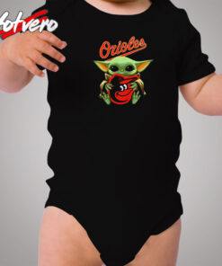 Baby Yoda Hug Baltimore Cozy Baby Onesies