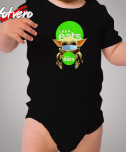 Baby Yoda Uber Eats Cozy Baby Onesies