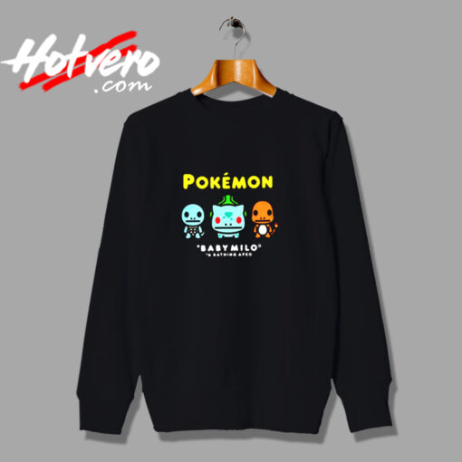 Bape X Pokemon Coloured Starter Urban Sweatshirt