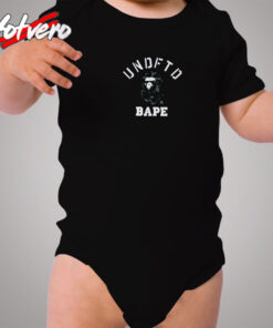 Bape X Undefeated College Cozy Baby Onesies