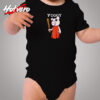 Baseball Bat Piggy Character Cozy Baby Onesies