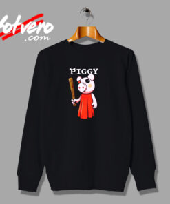 Baseball Bat Piggy Character Urban Sweatshirt