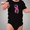 Baseball Pink Ribbon Cozy Baby Onesies