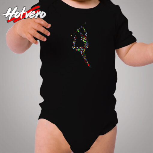 Baton Twirling Hearts Cozy Baby Onesies