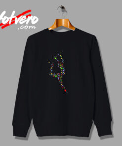 Baton Twirling Hearts Urban Sweatshirt