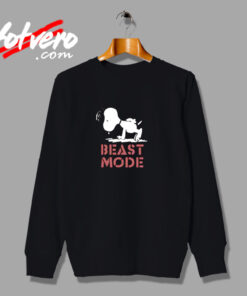 Beast Mode Gym Training Mode On Try Hard Snoopy Urban Sweatshirt