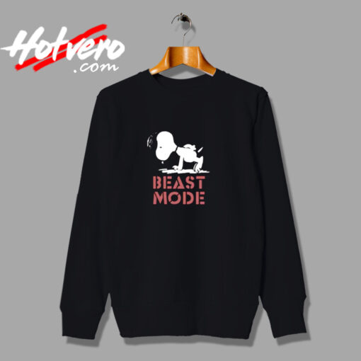 Beast Mode Gym Training Mode On Try Hard Snoopy Urban Sweatshirt