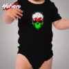 Beautiful Dripping Gothic Skull Cozy Baby Onesies