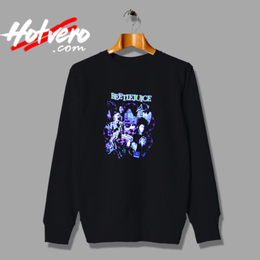 Beetlejuice Purple Tonal Poster Girls Urban Sweatshirt