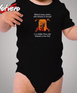 Behind Every Welder Himself Cozy Baby Onesies