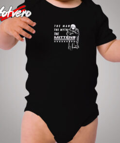 Bernie Sanders The Man The Myth The Mittens Cozy Baby Onesies