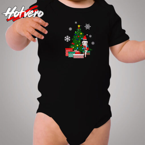 Betty Boop Around The Christmas Cozy Baby Onesies