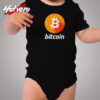 Bitcoin Logo Cozy Baby Onesies