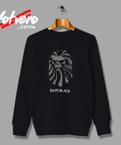 Black Bape Crystal Logo Urban Sweatshirt