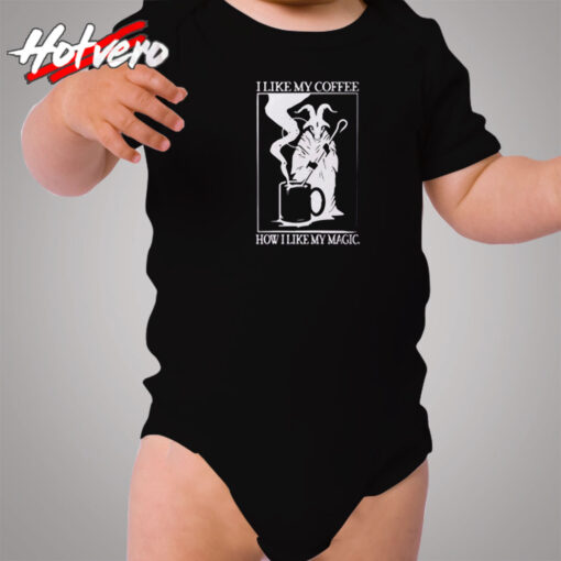 Black Coffee Black Magic Cozy Baby Onesies