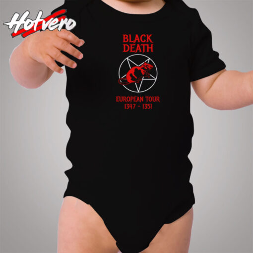 Black Death European Tour Cozy Baby Onesies