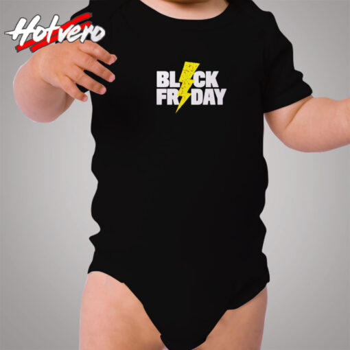 Black Friday Lightning Cozy Baby Onesies