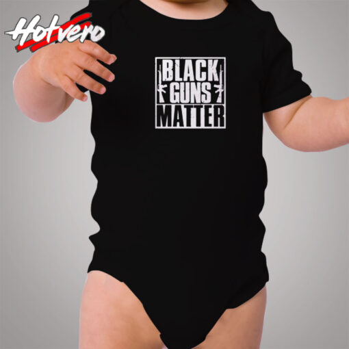 Black Guns Matter Cozy Baby Onesies