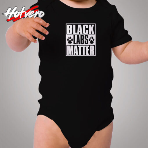 Black Labs Matter Cozy Baby Onesies