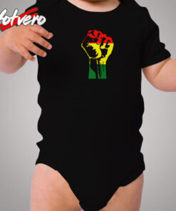 Black Power Cozy Baby Onesies