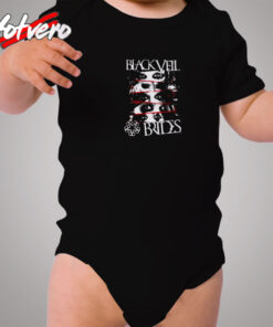 Black Veil Brides 5 Face Eyes Cozy Baby Onesies