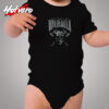 Black Victory Or Valhalla T Shirt Skull And Viking Cozy Baby Onesies