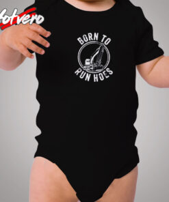 Born To Run Hoes Cozy Baby Onesies