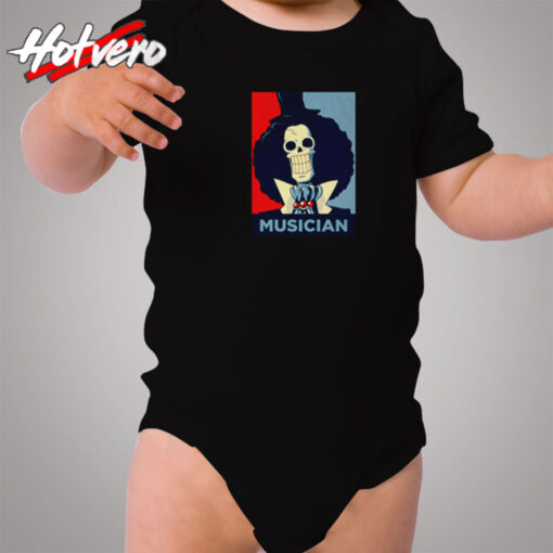 Brook Soul King Anime Musician Cozy Baby Onesies