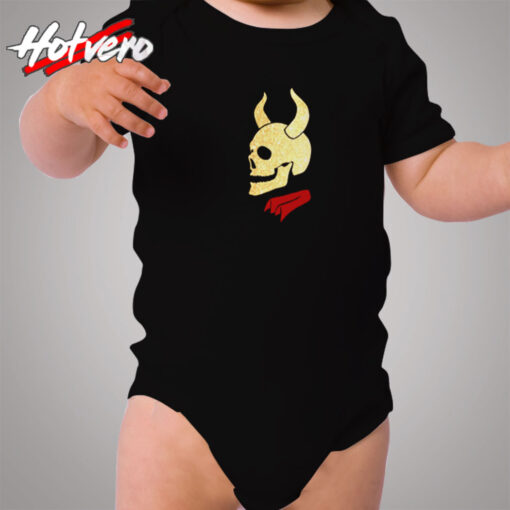 Buffy The Vampire Inspired Devil Skull Classic Cozy Baby Onesies