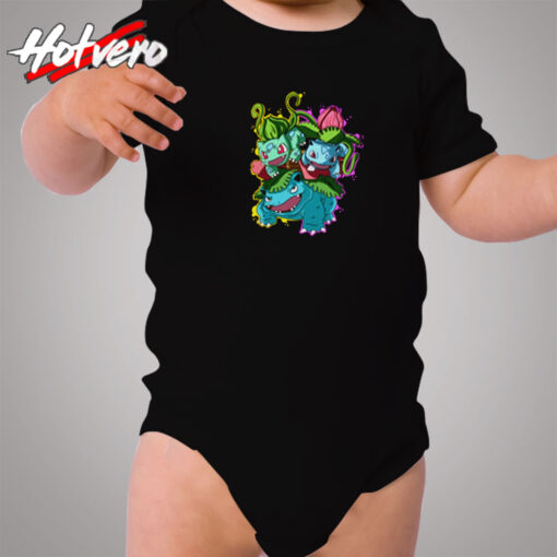 Bulbasaur Evolution Pokemon Cozy Baby Onesies