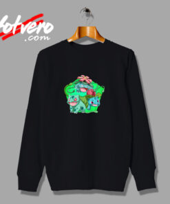 Bulbasaur Pokemon Evolution Chart Custom Urban Sweatshirt