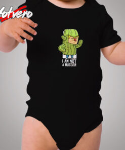 Cactus Hug Iam Not A Hugger Cozy Baby Onesies