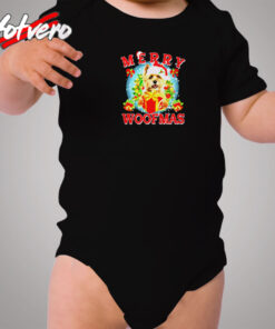 Cairn Terrier Merry Woofmas Christmas Cozy Baby Onesies