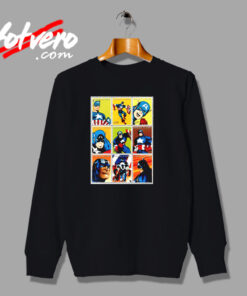 Captain America Through The Years Urban Sweatshirt