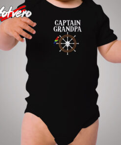 Captain Grandpa Cozy Baby Onesies