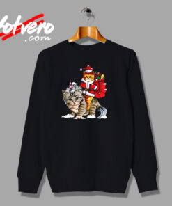 Cat Christmas Gifts Santa Urban Sweatshirt