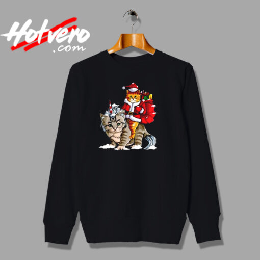 Cat Christmas Gifts Santa Urban Sweatshirt