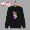 Cat Wearing Carnival Mask Mardi Gras Urban Sweatshirt